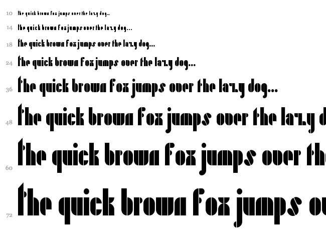 Playing in the Mood font waterfall